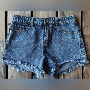 Girls Guess Jean Patterned Shorts Size 16